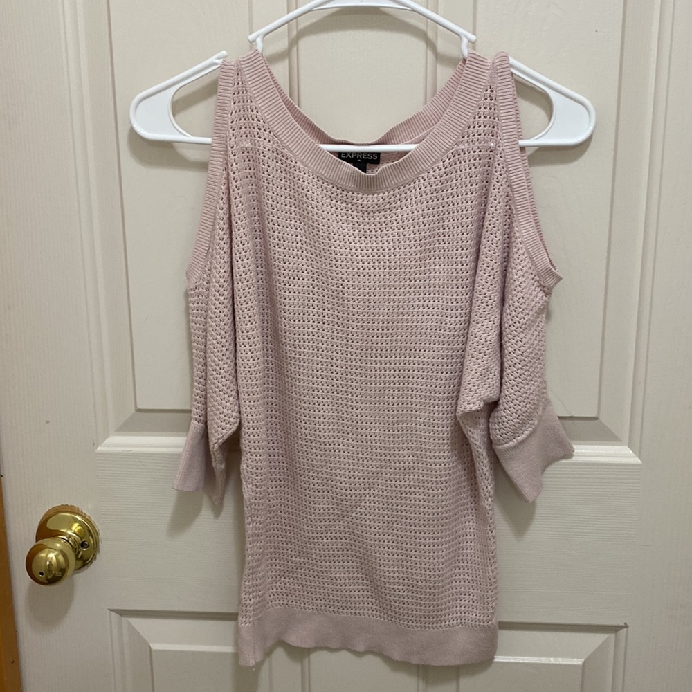 Express cold shoulder sweater